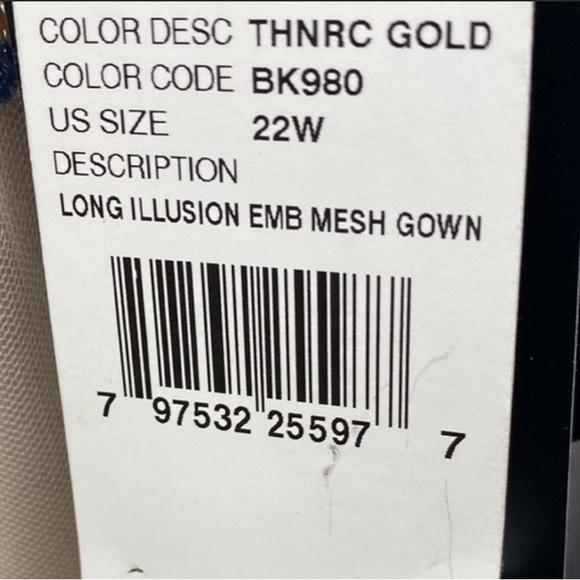 BHLDN Adrianna Papell Guilia thunder cloud elbow sleeves long dress - Picture 13 of 13